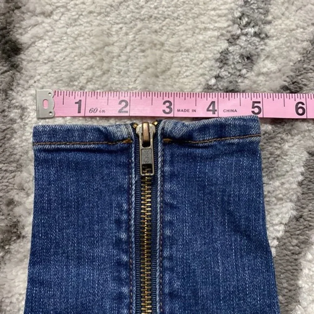 J BRAND Jeans Antigua Cropped Jeans Size 26 Zipper Back Summer Y2K Capri
